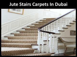 Jute Stairs Carpets In Dubai