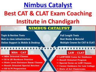 Nimbus Catalyst Best CAT & CLAT Exam Coaching Institute in Chandigarh