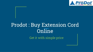 Buy Extension Cord Online | Best Extension Cord With Usb | ProD
