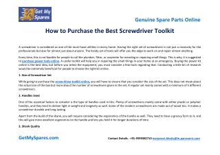 How to Purchase the Best Screwdriver Toolkit?