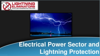 Electrical Power Sector and Lightning Protection