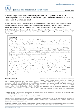 Journal of Diabetes & Metabolism