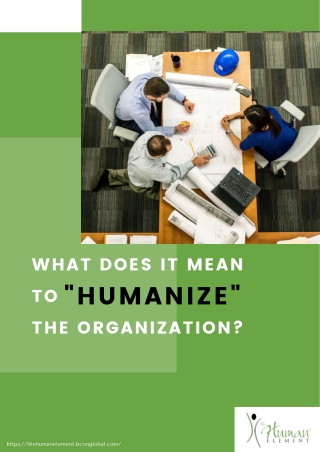 What Does it Mean to “Humanize” the Organization?