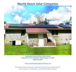 Myrtle Beach Solar Companies