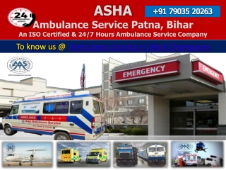 Go with ICU Proven Urgency Ambulance Service in West Champaran | ASHA AMBULANCE