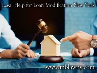 Legal help for Loan modification New York