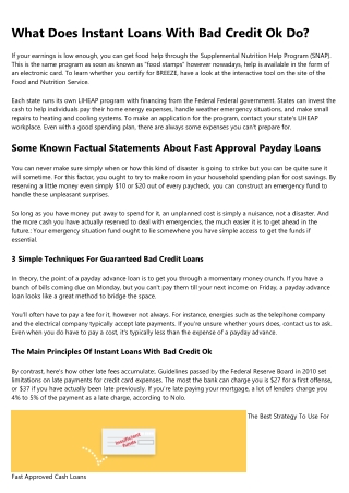 4 Easy Facts About Direct Payday Lenders Approved Loans Shown