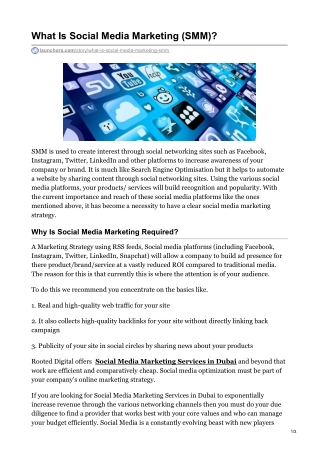 What Is Social Media Marketing (SMM)?
