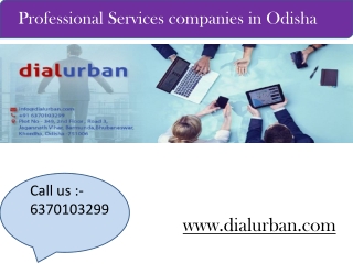 Professional Services Provider in Odisha