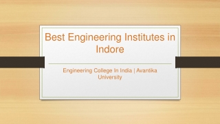 Best Engineering Institutes in Indore - Avantika University