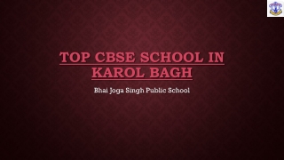 Top CBSE School in Karol Bagh