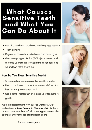 What Causes Sensitive Teeth and What You Can Do About It