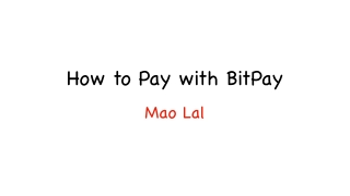 How to Pay with BitPay | Mao Lal