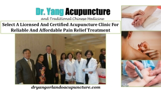 Acupuncture For Pain Relief