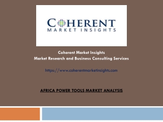 Africa Power Tools Market Analysis