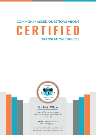 Questions and All You Need to Know About Certified Translation Services