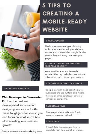 5 Tips to Creating a Mobile-Ready Website