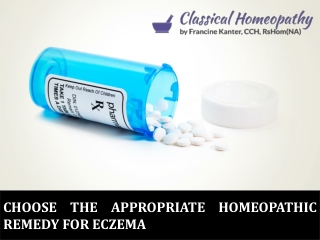 Choose the Appropriate Homeopathic Remedy for Eczema