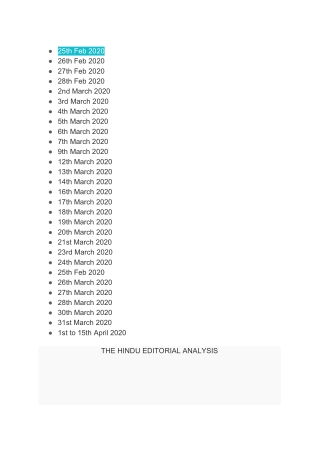 The Hindu Editorial Analysis