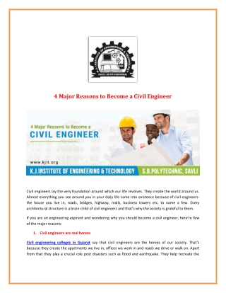 Top Reasons to Study Civil Engineering