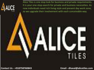 Ceramic Tiles Manufacturer & Supplier in USA | Alice Tiles