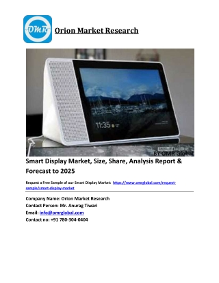 Smart Display Market Size, Industry Trends, Share and Forecast 2020-2026