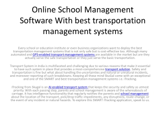 best transportation management systems