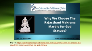 Why We Choose The Rajasthani Makrana Marble for God Statues