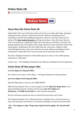 Online Slots UK: Get UP TO 500 free spins on starburst and fluffy favourites!