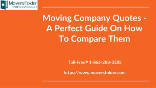 Moving Company Quotes - Everything you Need to Know