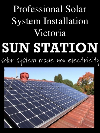 Professional Solar System Installation Victoria