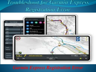 Troubleshoot for Garmin Express Registration Error