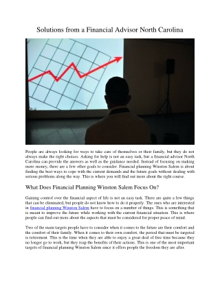 Solutions from a Financial Advisor North Carolina