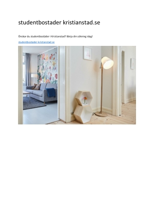 studentbostader kristianstad.se