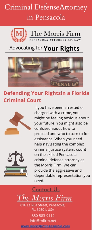 Criminal Defense Attorney in Pensacola