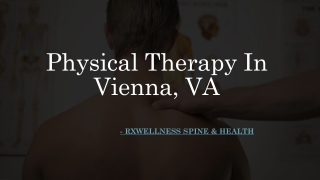 Physical Therapy In Vienna, VA