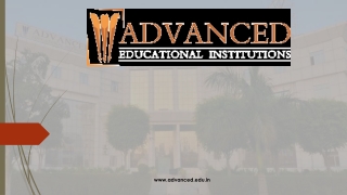 Advanced Educational Institutions