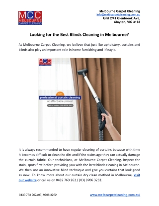 Looking for the Best Blinds Cleaning in Melbourne?