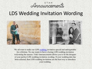 lds wedding invitation wording