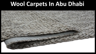 Wool Carpets Abu Dhabi