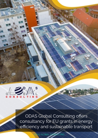 Odas Global Consulting offers consultancy for eu grants in energy efficiency and sustainable transport