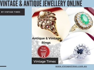 Vintage & antique jewellery online Store in Sydney Australia