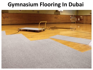 Gym flooring Dubai