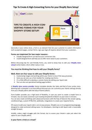 A High-Converting Forms for your Shopify Store Setup!