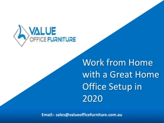 Work From Home With A Great Home Office Setup in 2020