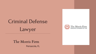 Pensacola Criminal Defense Attorney