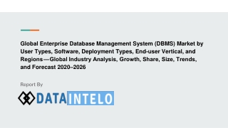 Enterprise Database Management System (DBMS) Market growth opportunity and industry forecast to 2026