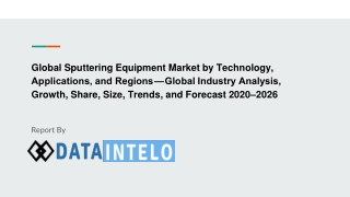 Sputtering Equipment Market growth opportunity and industry forecast to 2026