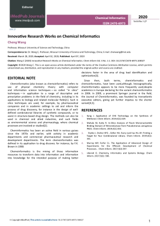 Chemical Informatics