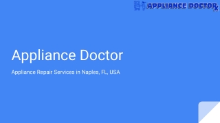 The Fast Appliance Repair Naples Services | Fast & Affordable